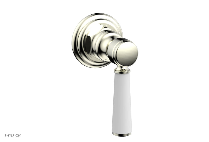 Phylrich HEX TRADITIONAL / HENRI Volume Control/Diverter - Satin White Lever Handle