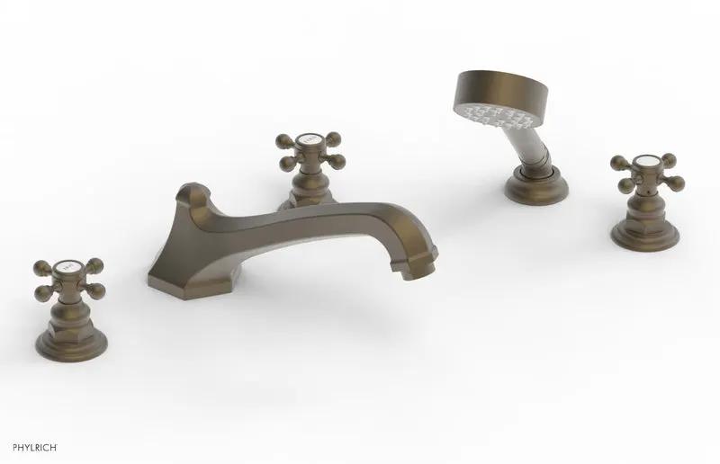 Phylrich HEX TRADITIONAL Deck Tub Set with Hand Shower by Phylrich