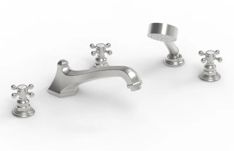 Phylrich HEX TRADITIONAL Deck Tub Set with Hand Shower by Phylrich