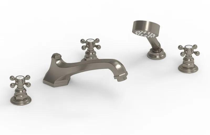 Phylrich HEX TRADITIONAL Deck Tub Set with Hand Shower by Phylrich
