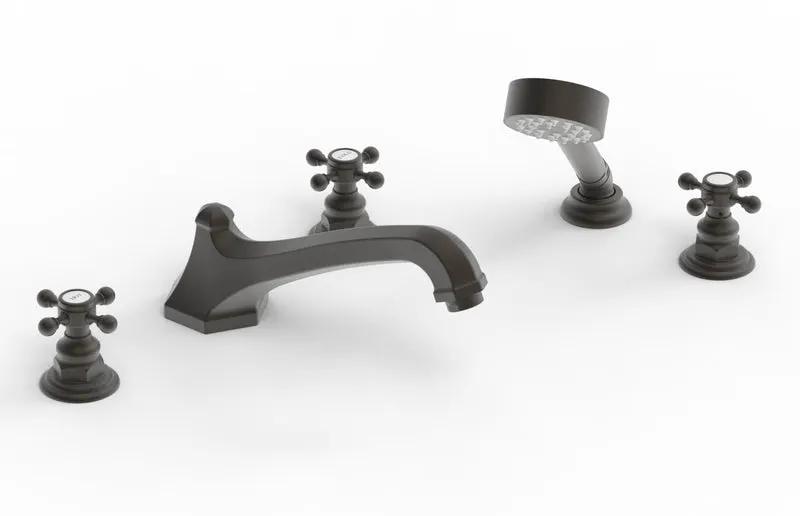 Phylrich HEX TRADITIONAL Deck Tub Set with Hand Shower by Phylrich
