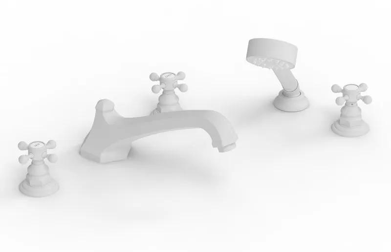 Phylrich HEX TRADITIONAL Deck Tub Set with Hand Shower by Phylrich