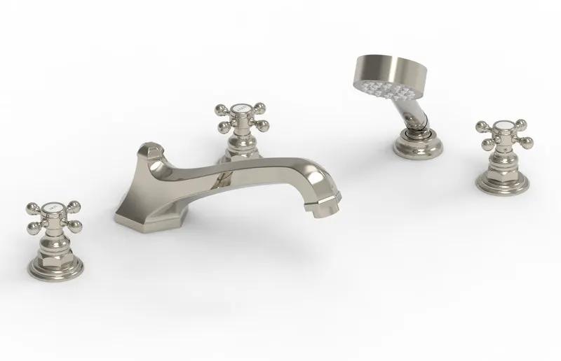 Phylrich HEX TRADITIONAL Deck Tub Set with Hand Shower by Phylrich