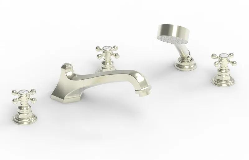 Phylrich HEX TRADITIONAL Deck Tub Set with Hand Shower by Phylrich