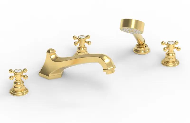 Phylrich HEX TRADITIONAL Deck Tub Set with Hand Shower by Phylrich