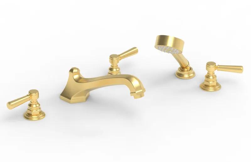 Phylrich HEX TRADITIONAL Deck Tub Set with Hand Shower by Phylrich