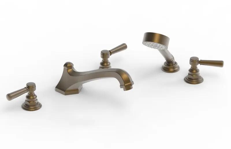 Phylrich HEX TRADITIONAL Deck Tub Set with Hand Shower by Phylrich