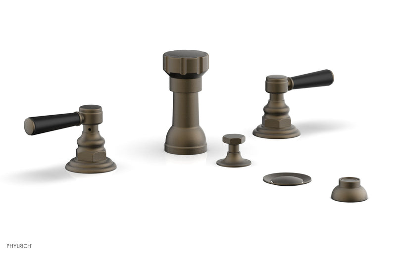 Phylrich HEX TRADITIONAL Four Hole Bidet Set