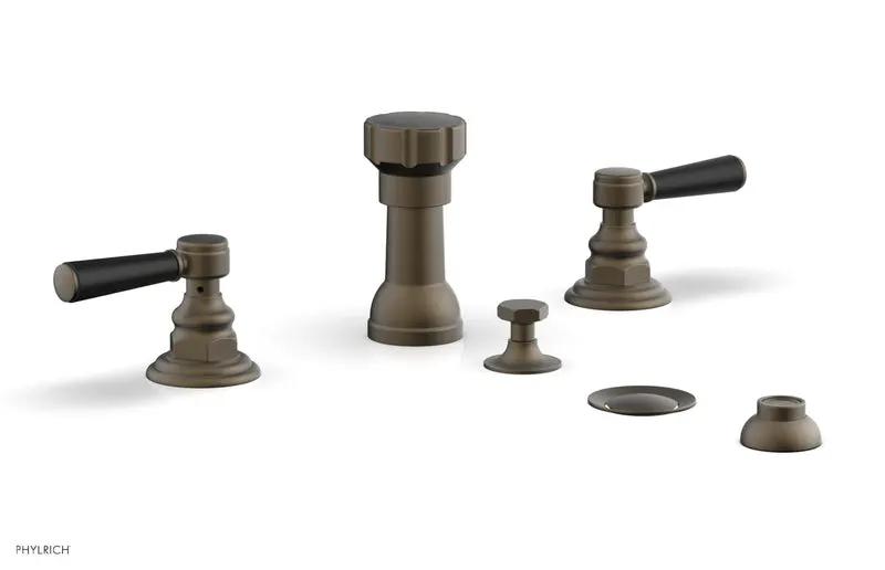 Phylrich HEX TRADITIONAL Four Hole Bidet Set by Phylrich