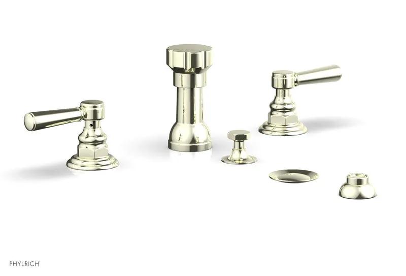 Phylrich HEX TRADITIONAL Four Hole Bidet Set by Phylrich