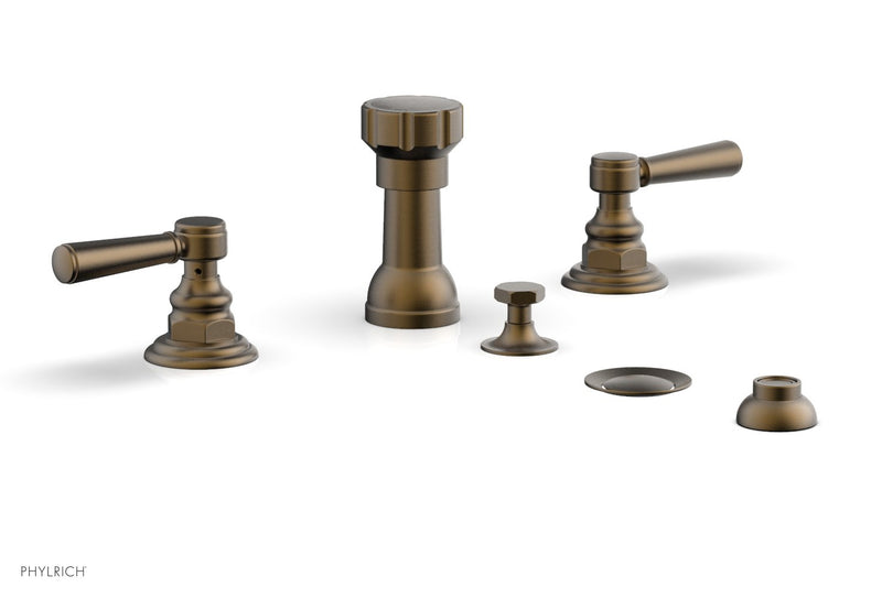 Phylrich HEX TRADITIONAL Four Hole Bidet Set