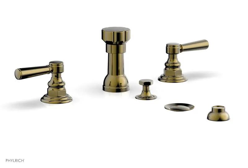 Phylrich HEX TRADITIONAL Four Hole Bidet Set by Phylrich
