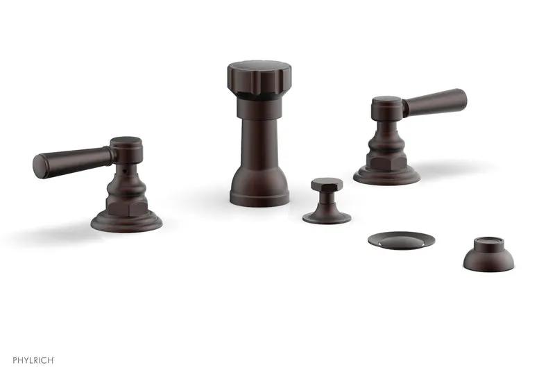 Phylrich HEX TRADITIONAL Four Hole Bidet Set by Phylrich