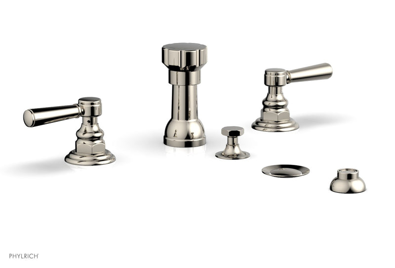 Phylrich HEX TRADITIONAL Four Hole Bidet Set