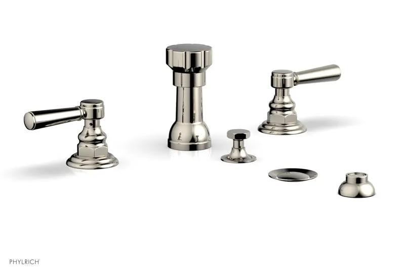 Phylrich HEX TRADITIONAL Four Hole Bidet Set by Phylrich