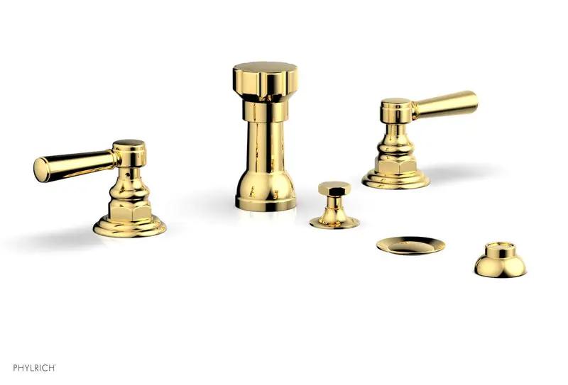 Phylrich HEX TRADITIONAL Four Hole Bidet Set by Phylrich