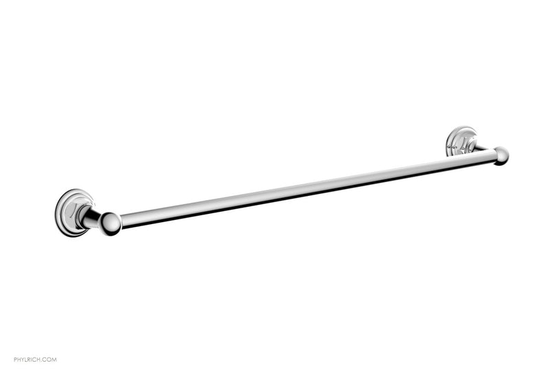 polished chrome towel bar