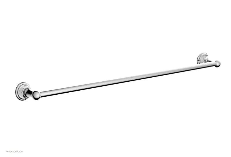 polished chrome towel bar