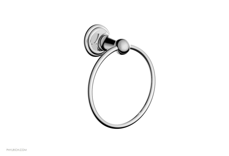 polished chrome towel ring