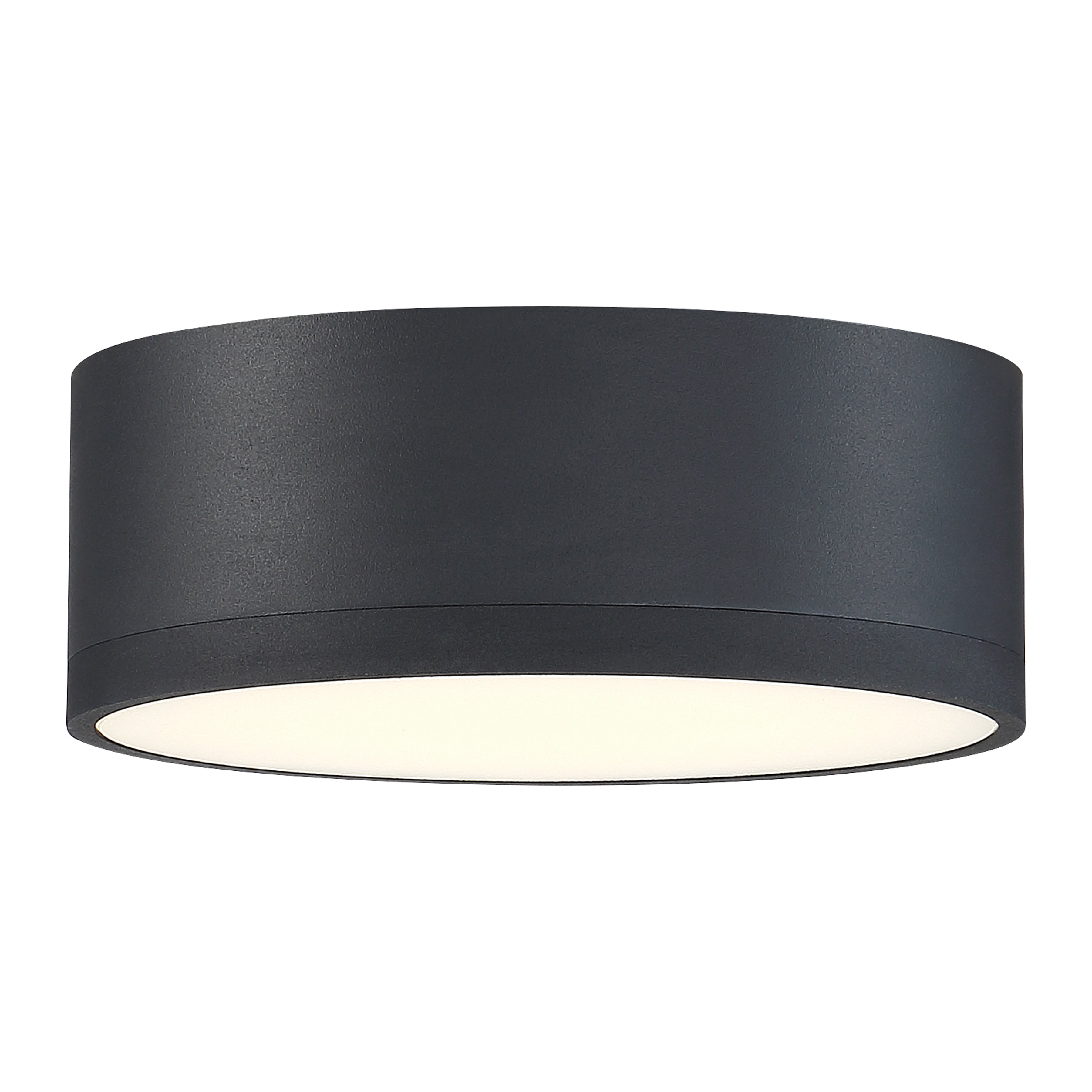 black dual voltage led flush mount