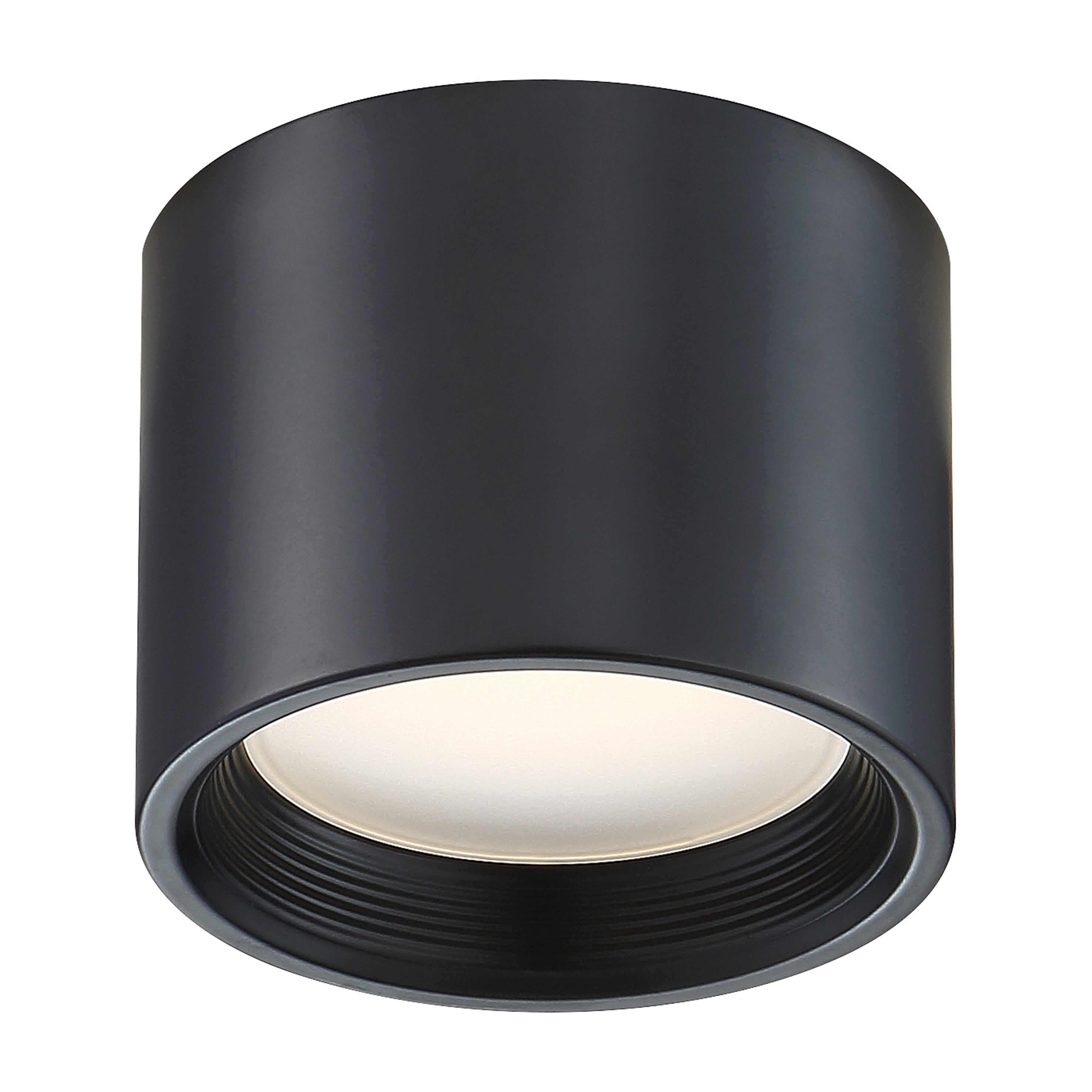 black dual voltage led flush mount