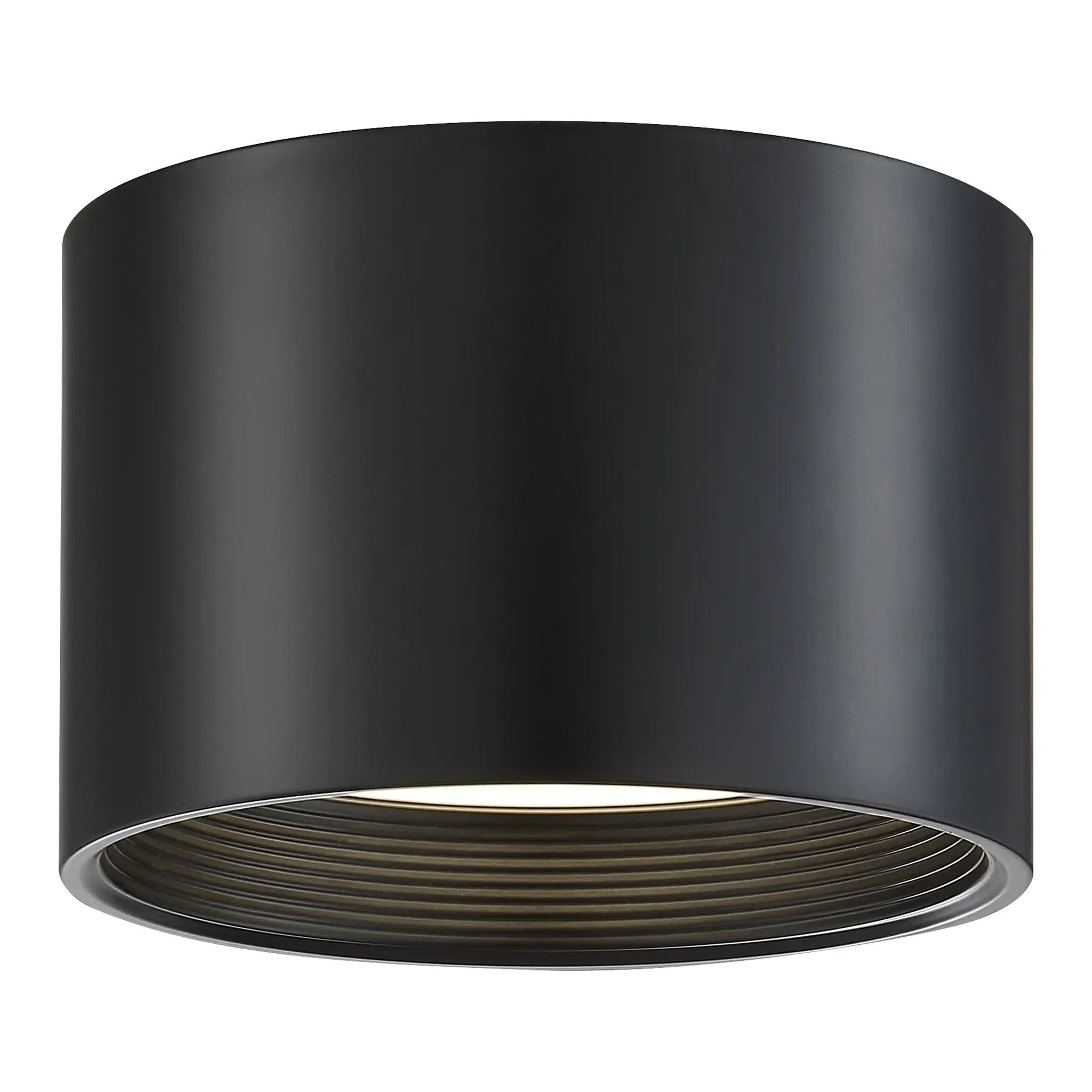 black dual voltage led flush mount