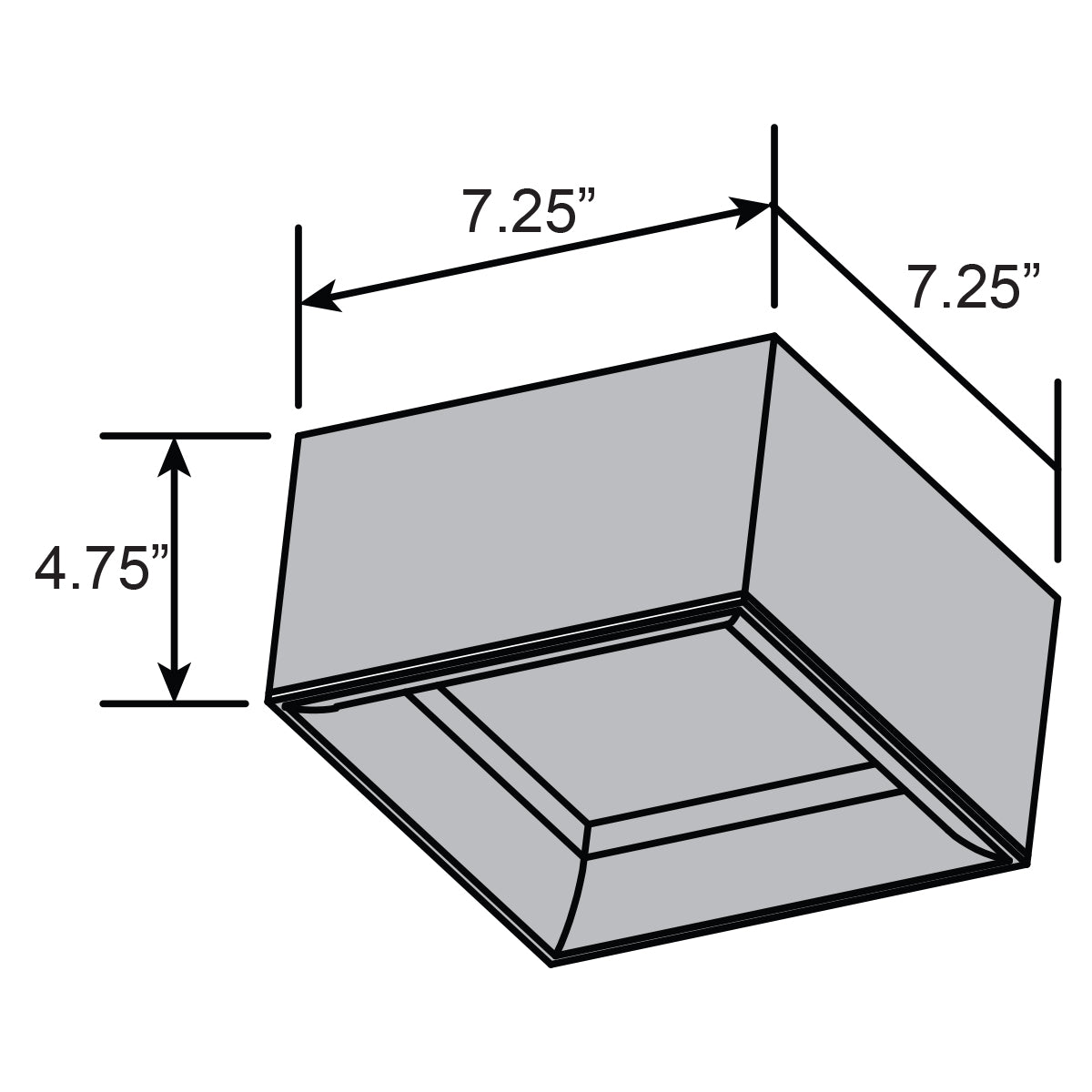 black dual voltage led flush mount