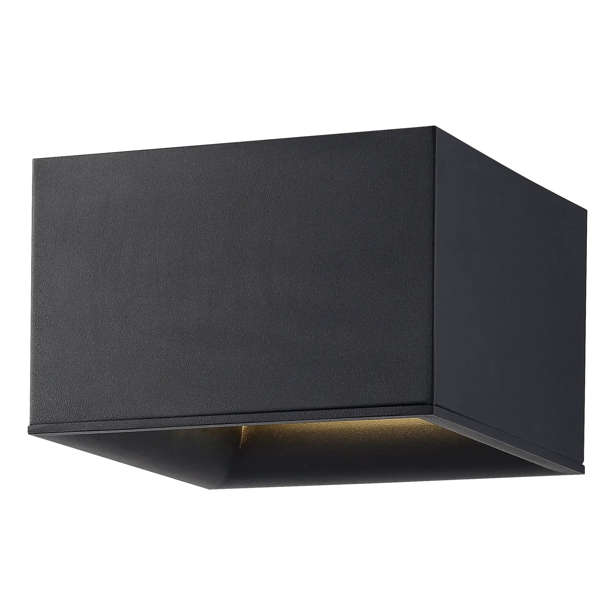black dual voltage led flush mount