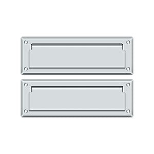 polished chrome mail slot