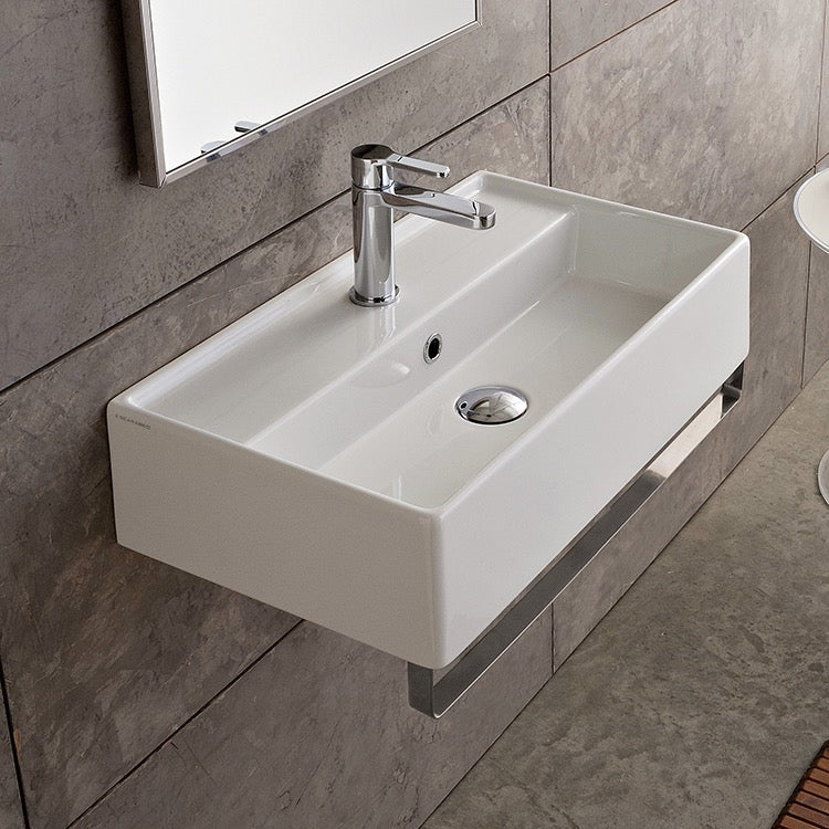Nameeks Scarabeo 16-1/9" Ceramic Wall Mount Bathroom Sink - Includes Overflow by Nameeks