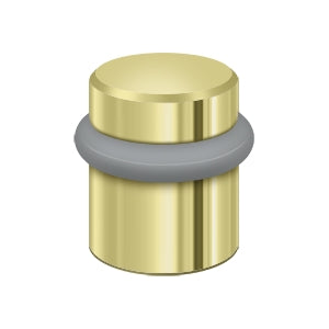 Deltana Round Universal Floor Bumper 1-1/2", Solid Brass by Deltana