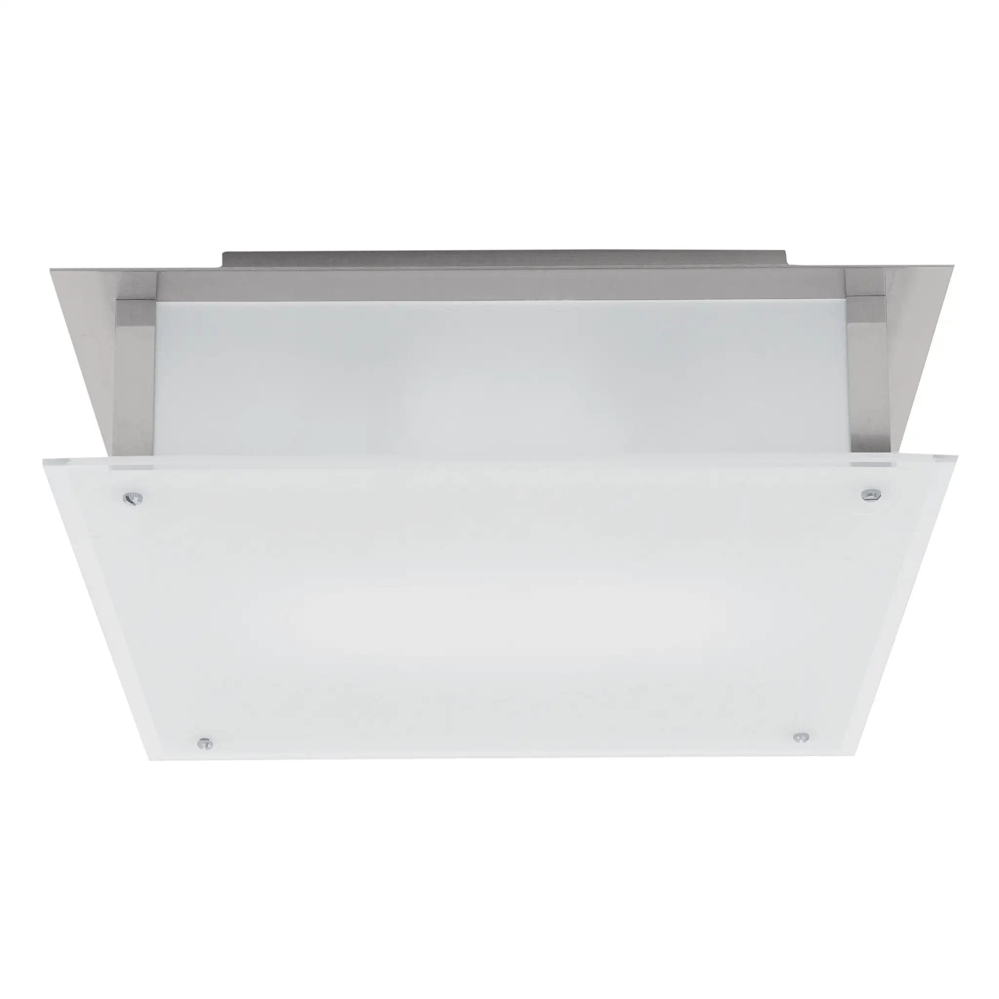 brushed steel led flush mount