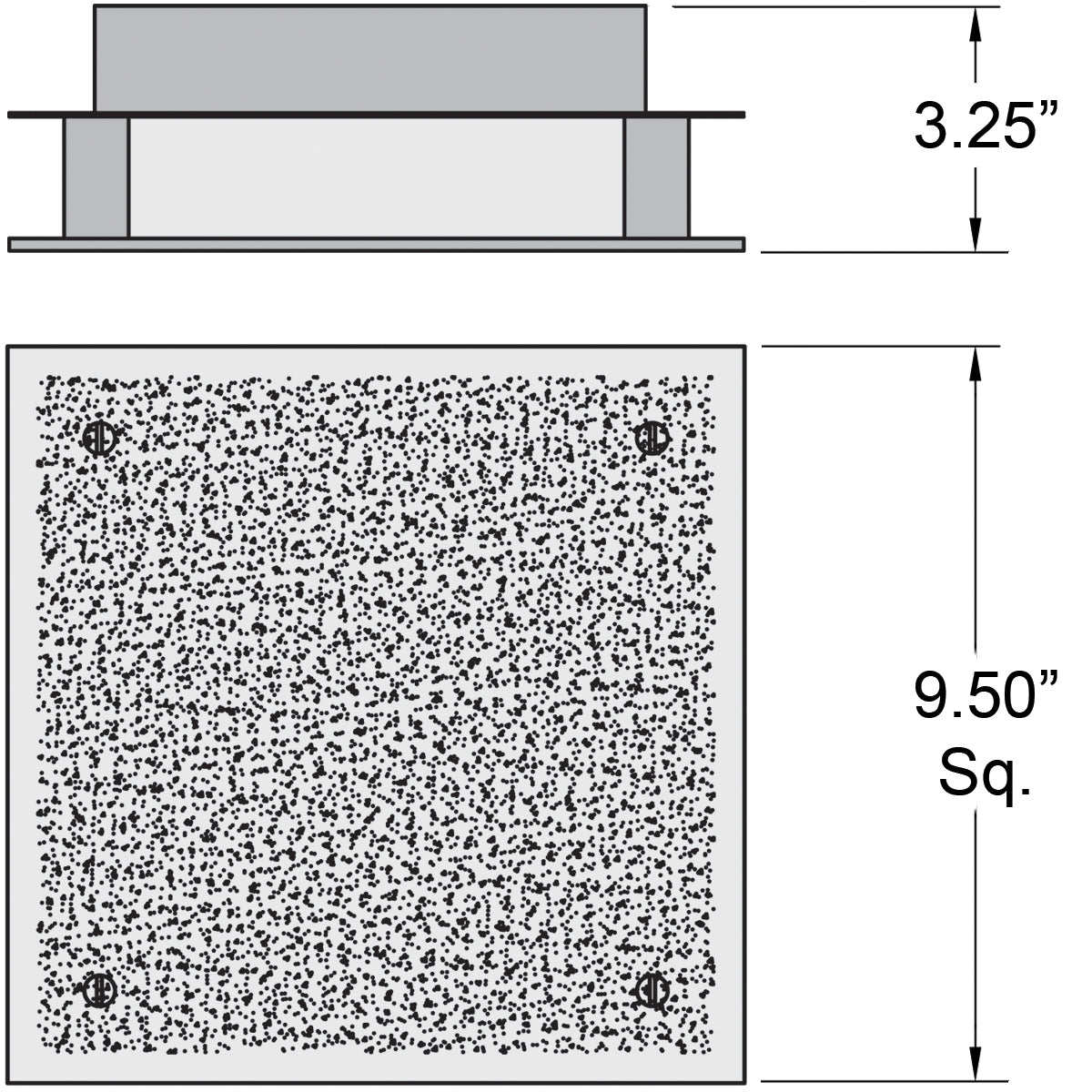 brushed steel led flush mount