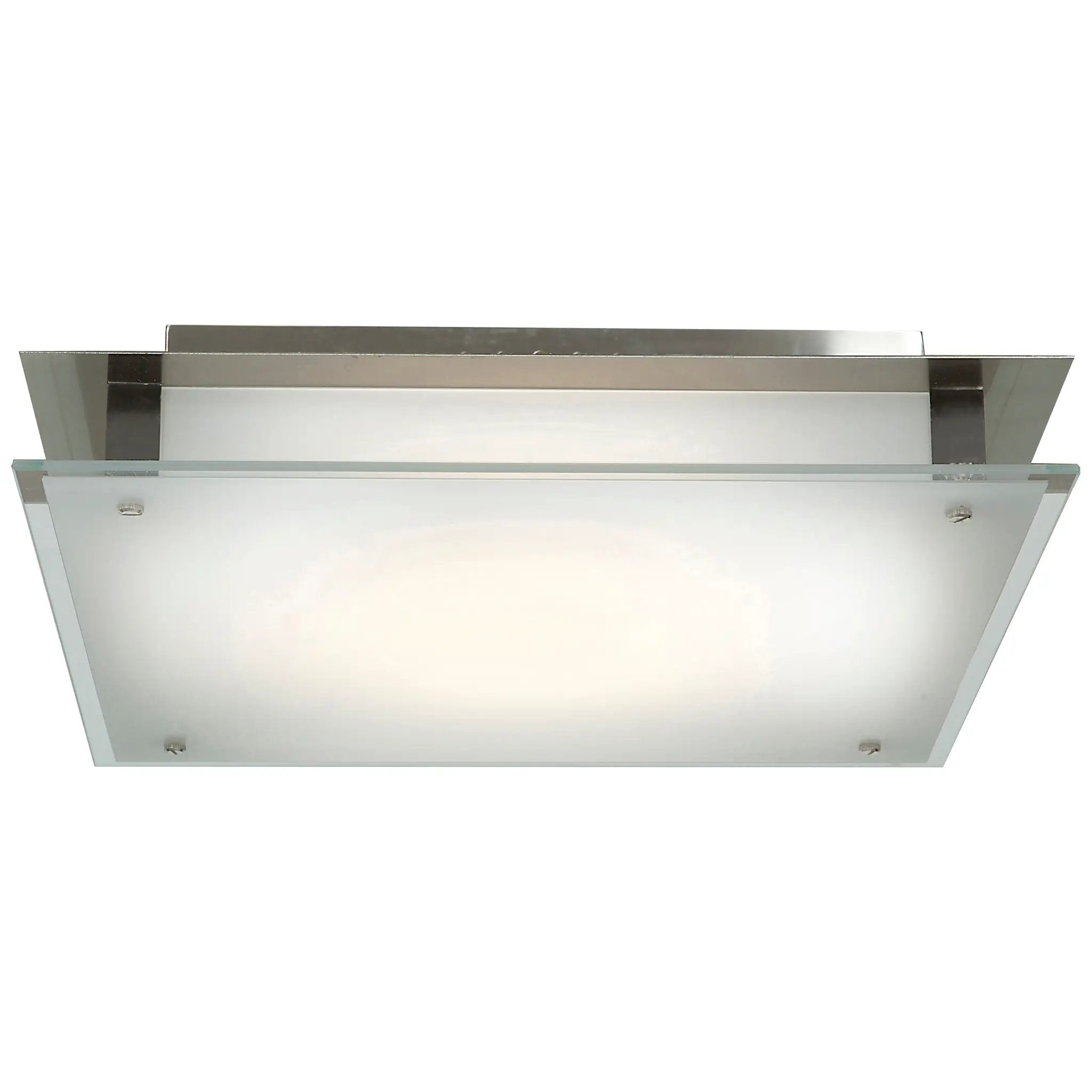 brushed steel flush mount