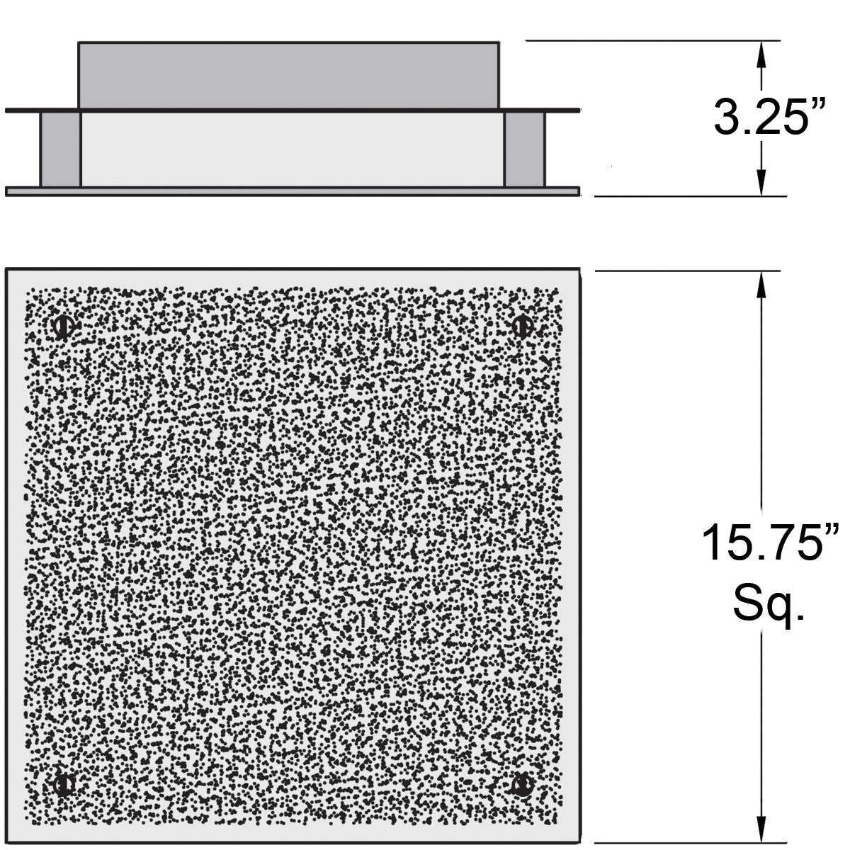 brushed steel flush mount