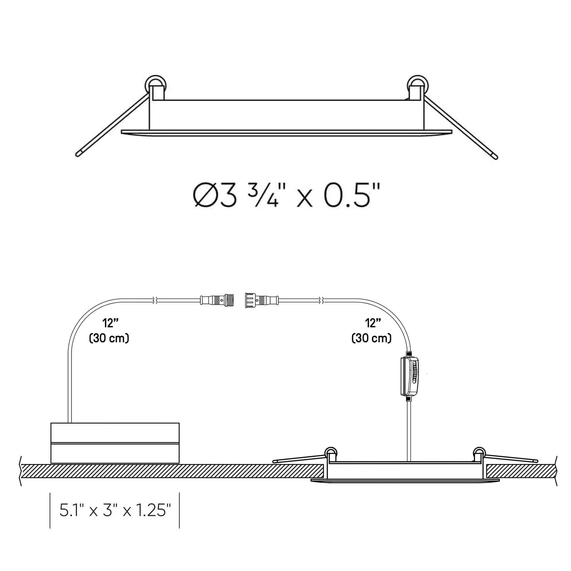 white panel light