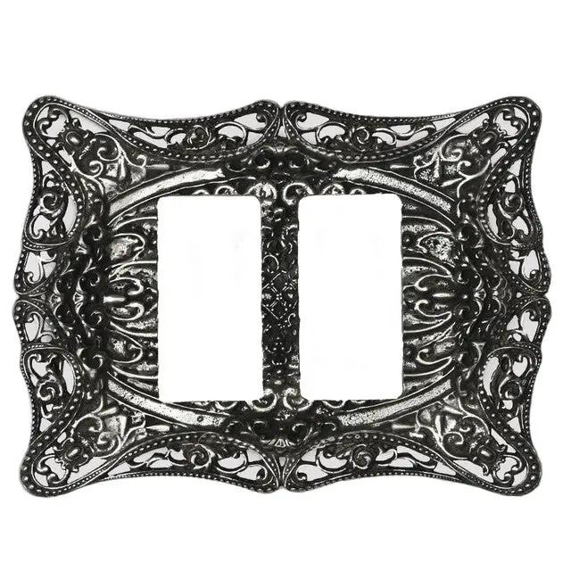 Carpe Diem Acanthus Double Rocker/GFI Switchplate by Carpe Diem