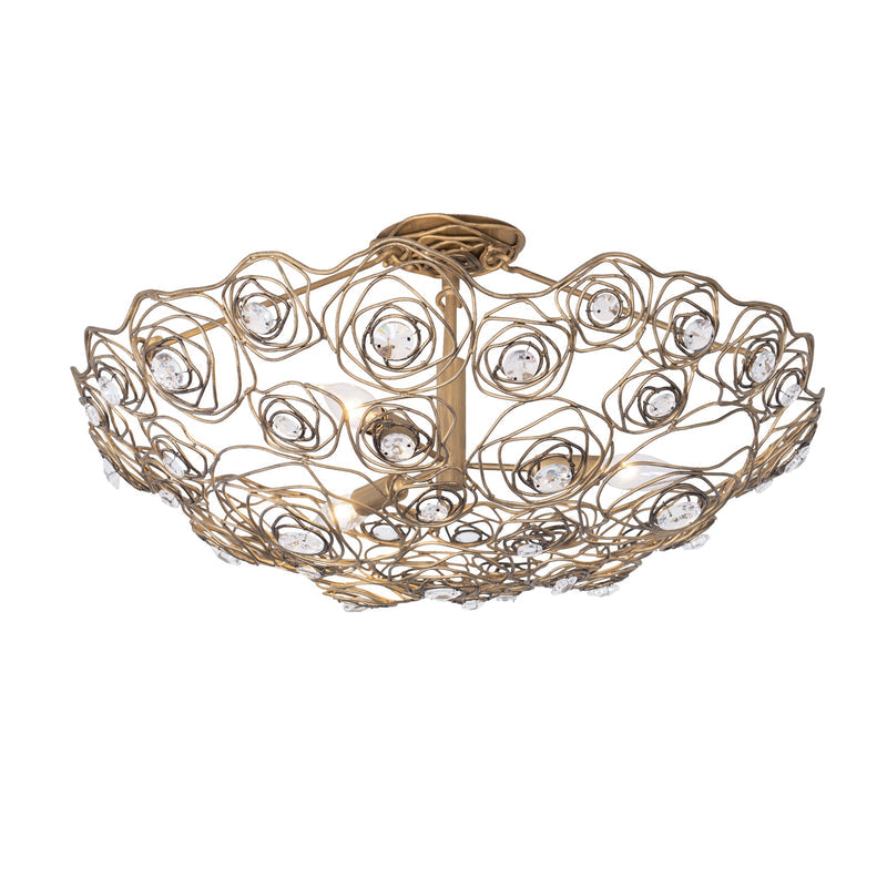 havana gold ombre ceiling mount light
