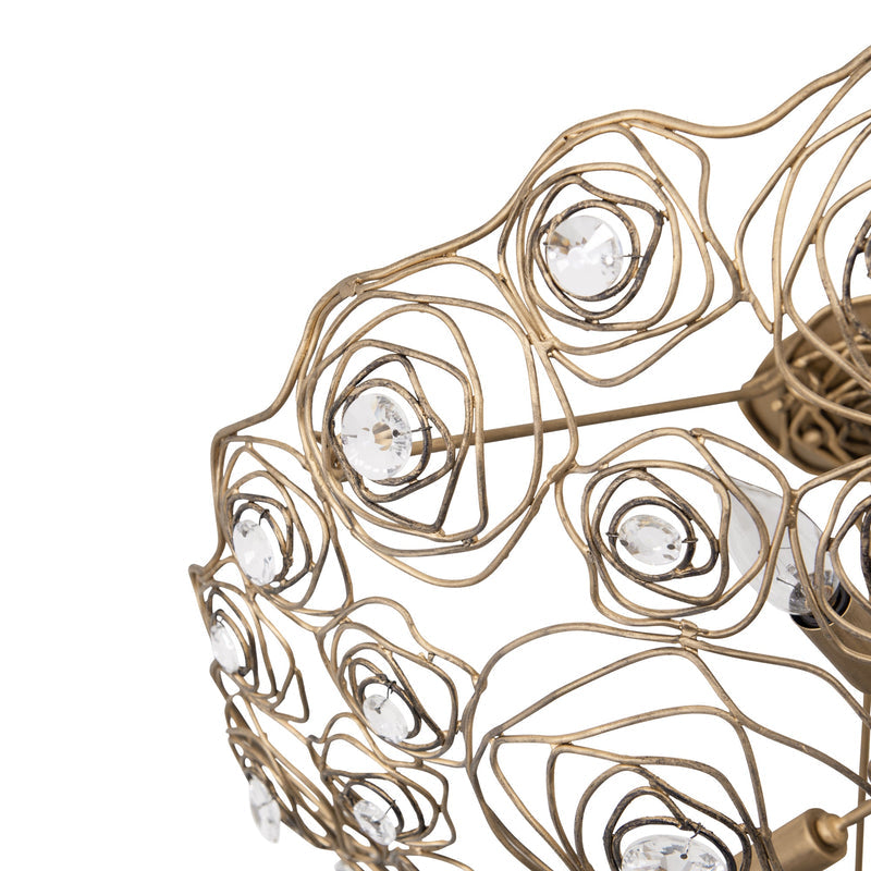 havana gold ombre ceiling mount light