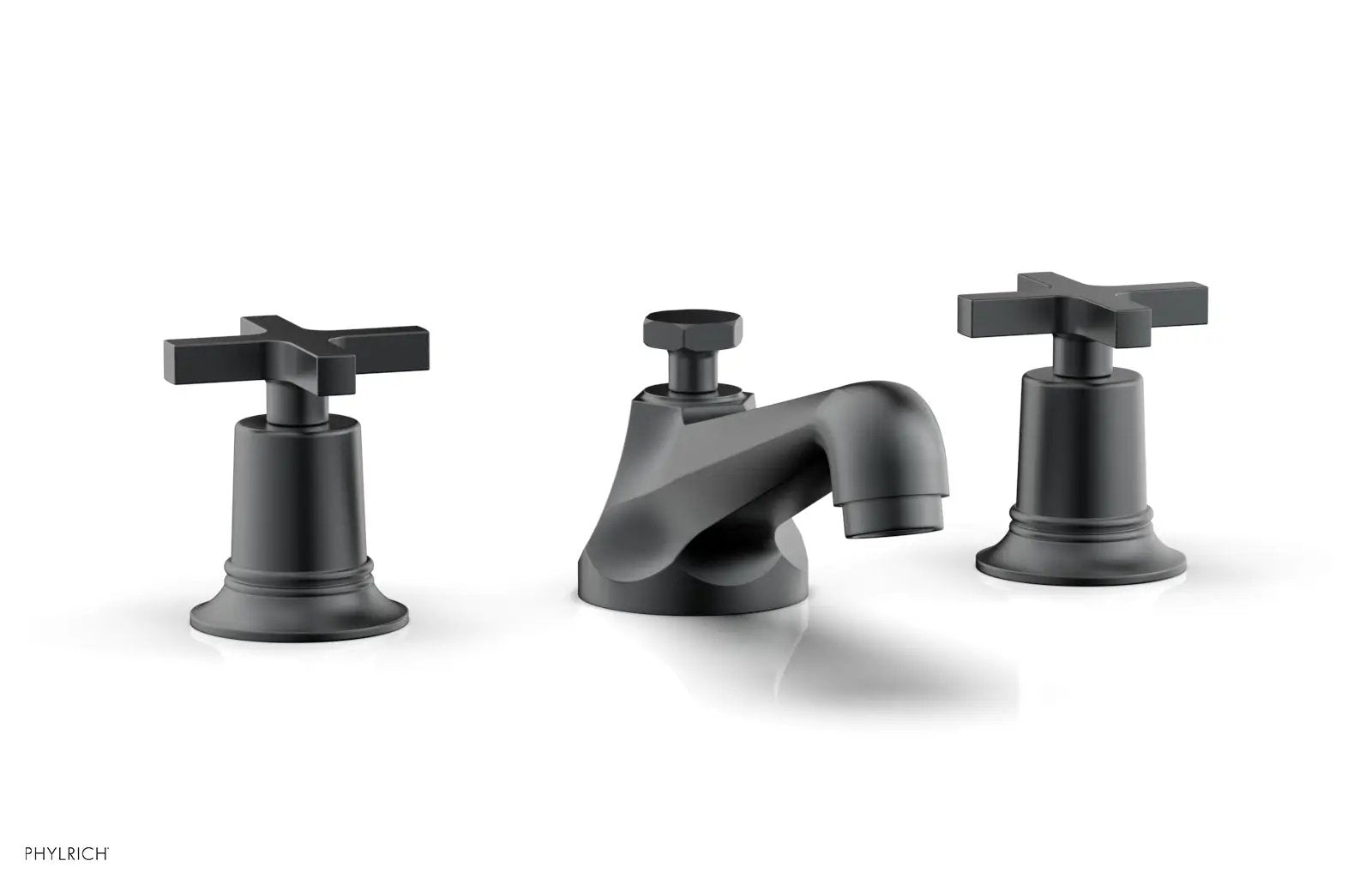 Phylrich HEX MODERN Widespread Faucet Low Cross Handles by Phylrich