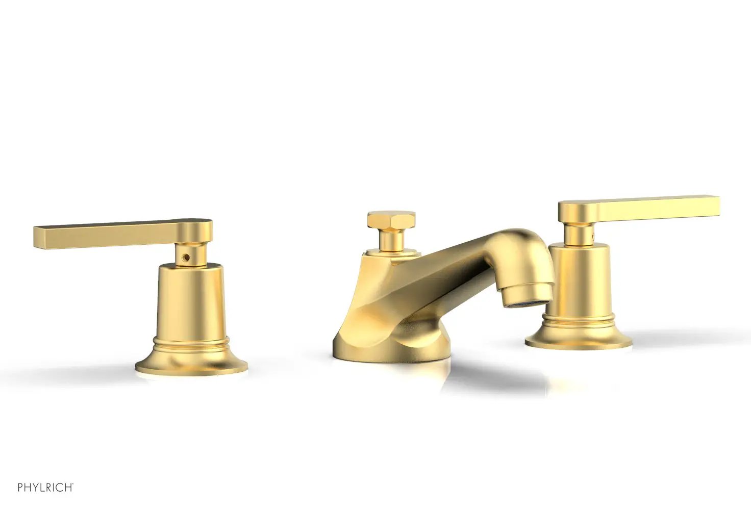 Phylrich HEX MODERN Widespread Faucet Low Lever Handles by Phylrich