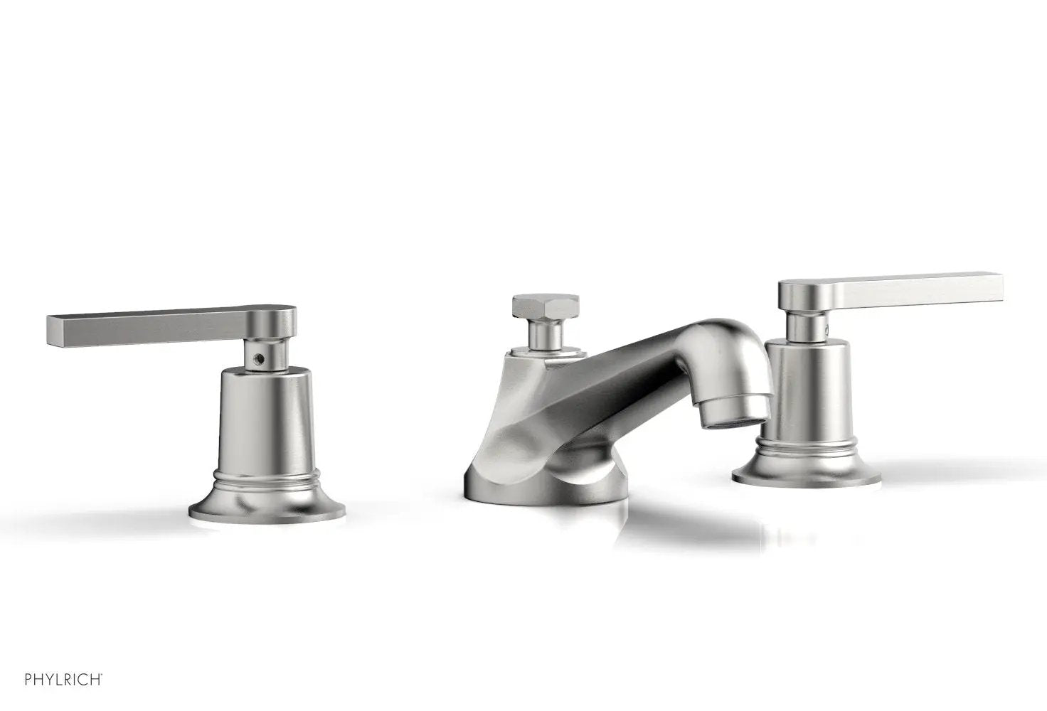 Phylrich HEX MODERN Widespread Faucet Low Lever Handles by Phylrich