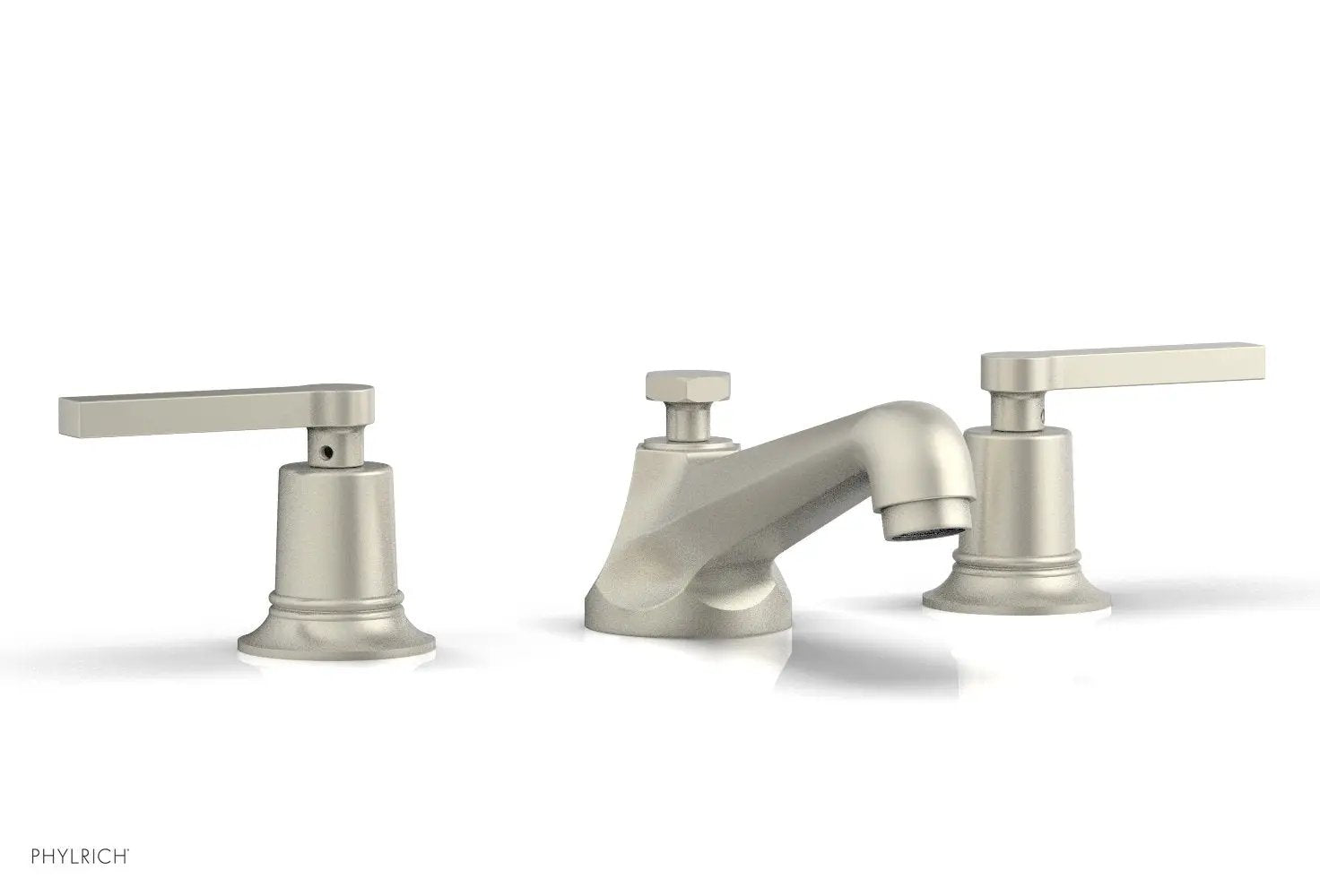 Phylrich HEX MODERN Widespread Faucet Low Lever Handles by Phylrich