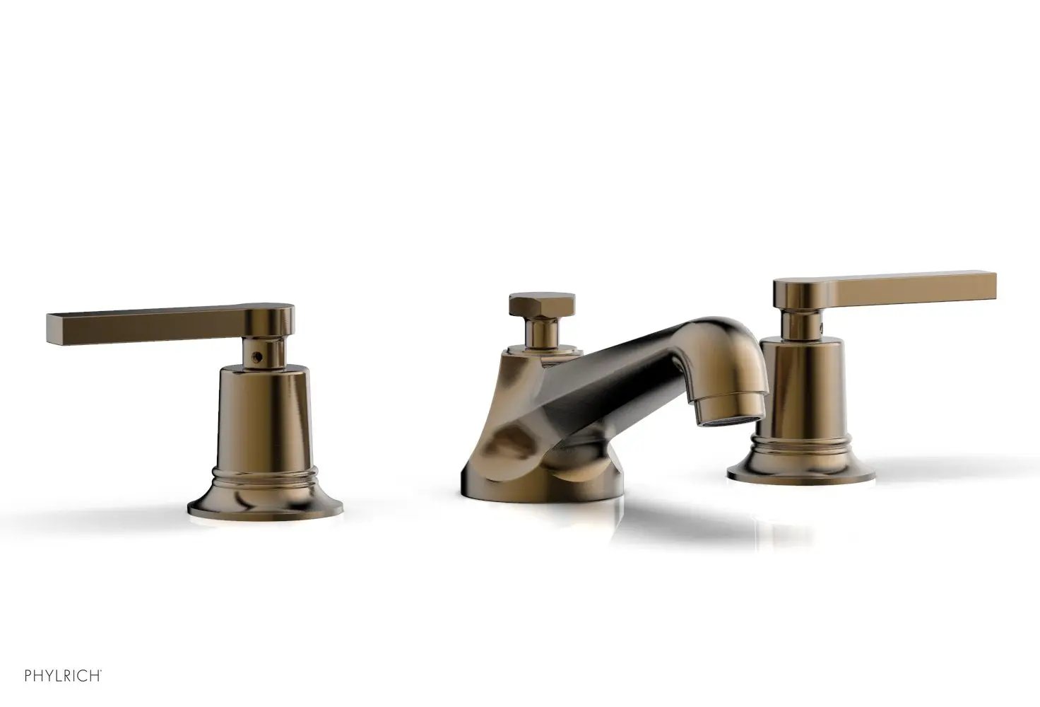 Phylrich HEX MODERN Widespread Faucet Low Lever Handles by Phylrich