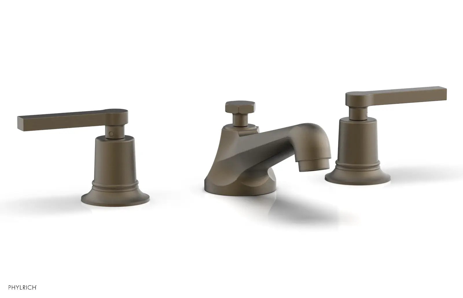 Phylrich HEX MODERN Widespread Faucet Low Lever Handles by Phylrich