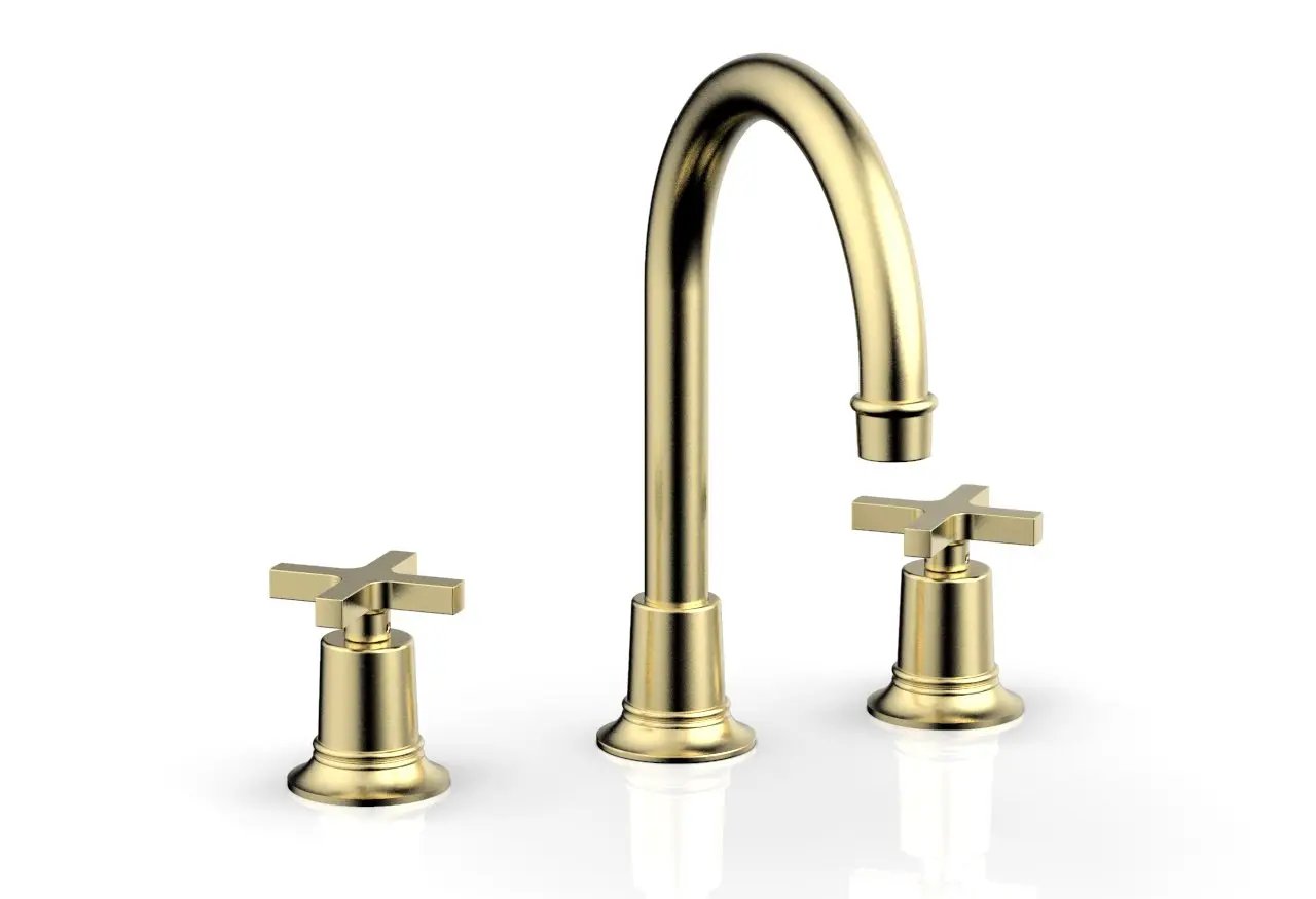 Phylrich HEX MODERN Widespread Faucet with Cross Handles by Phylrich