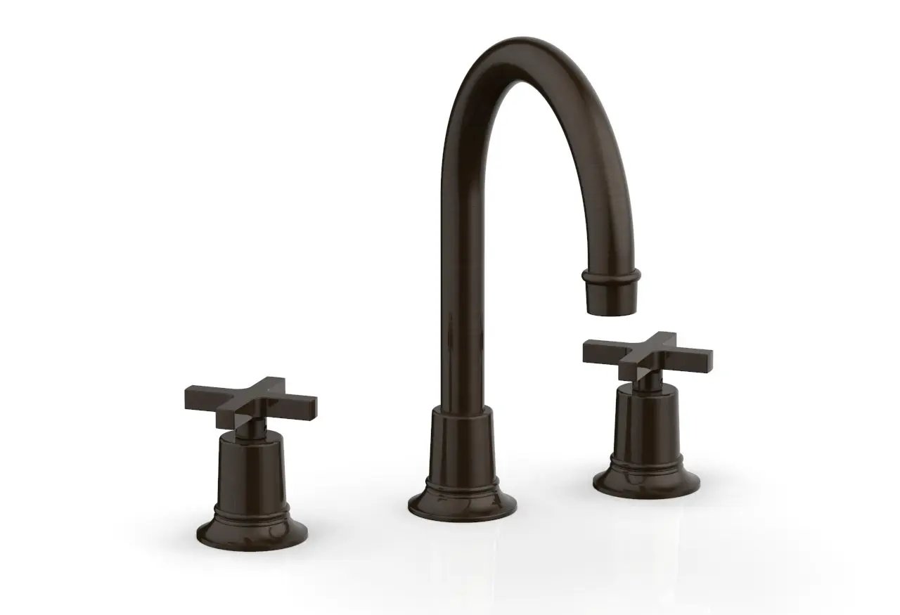 Phylrich HEX MODERN Widespread Faucet with Cross Handles by Phylrich