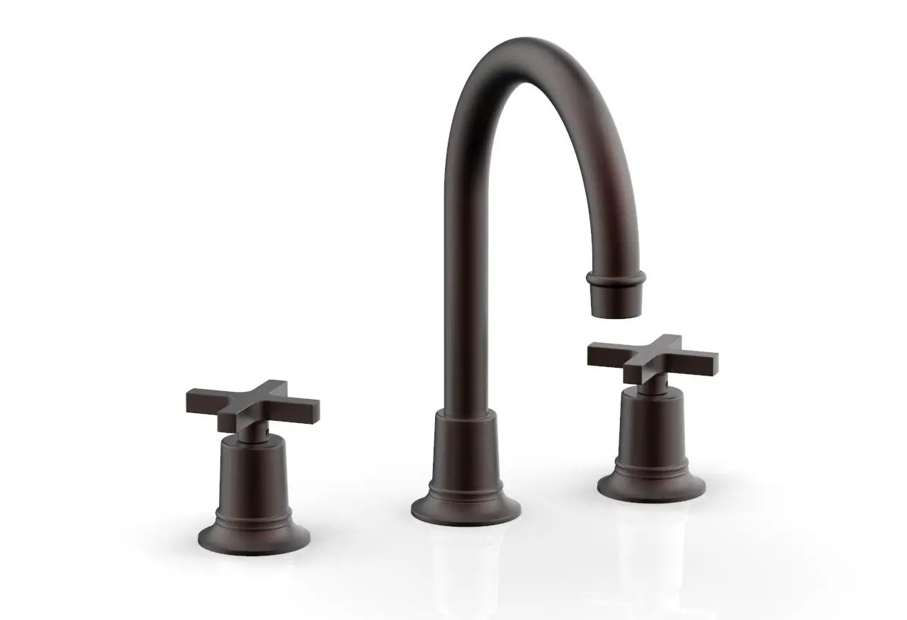 Phylrich HEX MODERN Widespread Faucet with Cross Handles by Phylrich