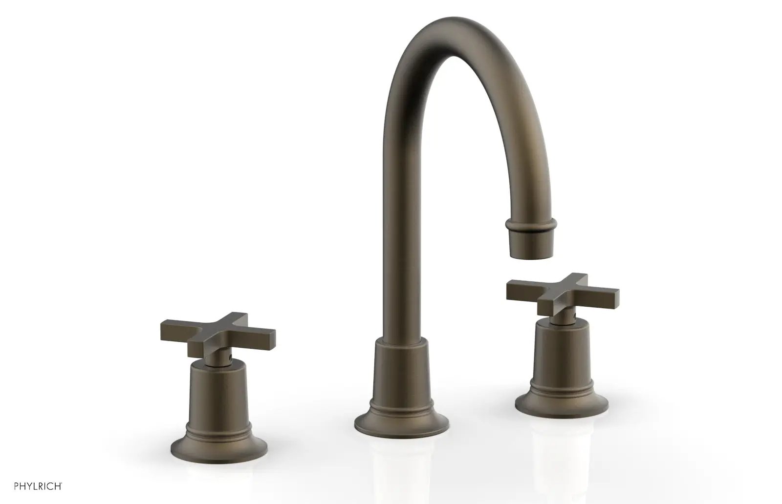 Phylrich HEX MODERN Widespread Faucet with Cross Handles by Phylrich