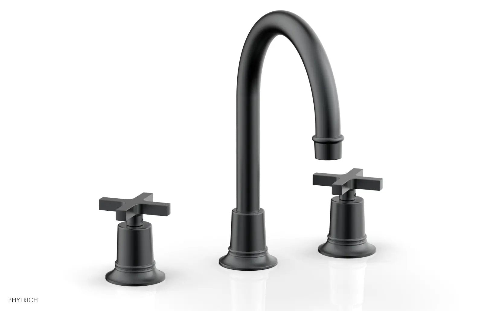 Phylrich HEX MODERN Widespread Faucet with Cross Handles by Phylrich